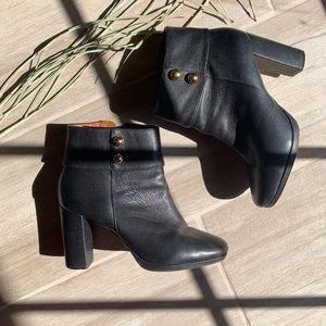 KATE SPADE Bridgette Ankle Boots 9.5 Black Moto